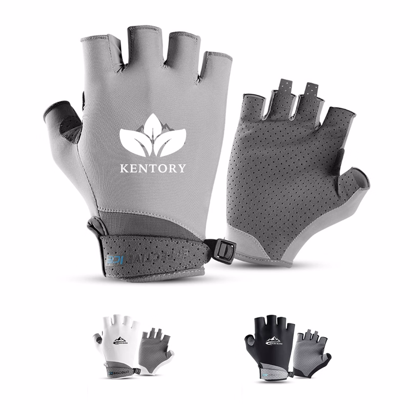 Ice Silk Half Finger Glove