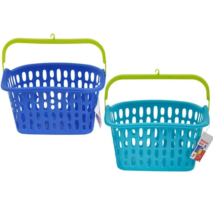 Baskets With Handles & Hooks - Assorted Colors 1