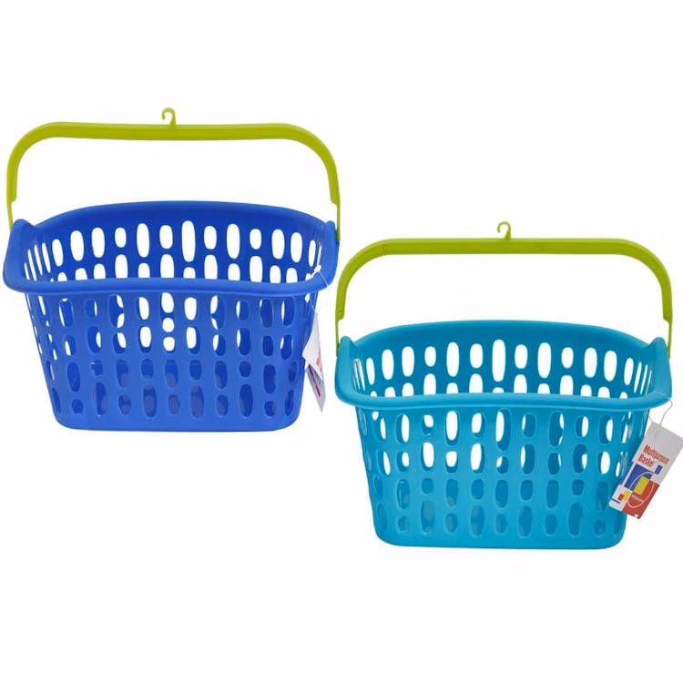 Baskets With Handles & Hooks - Assorted Colors