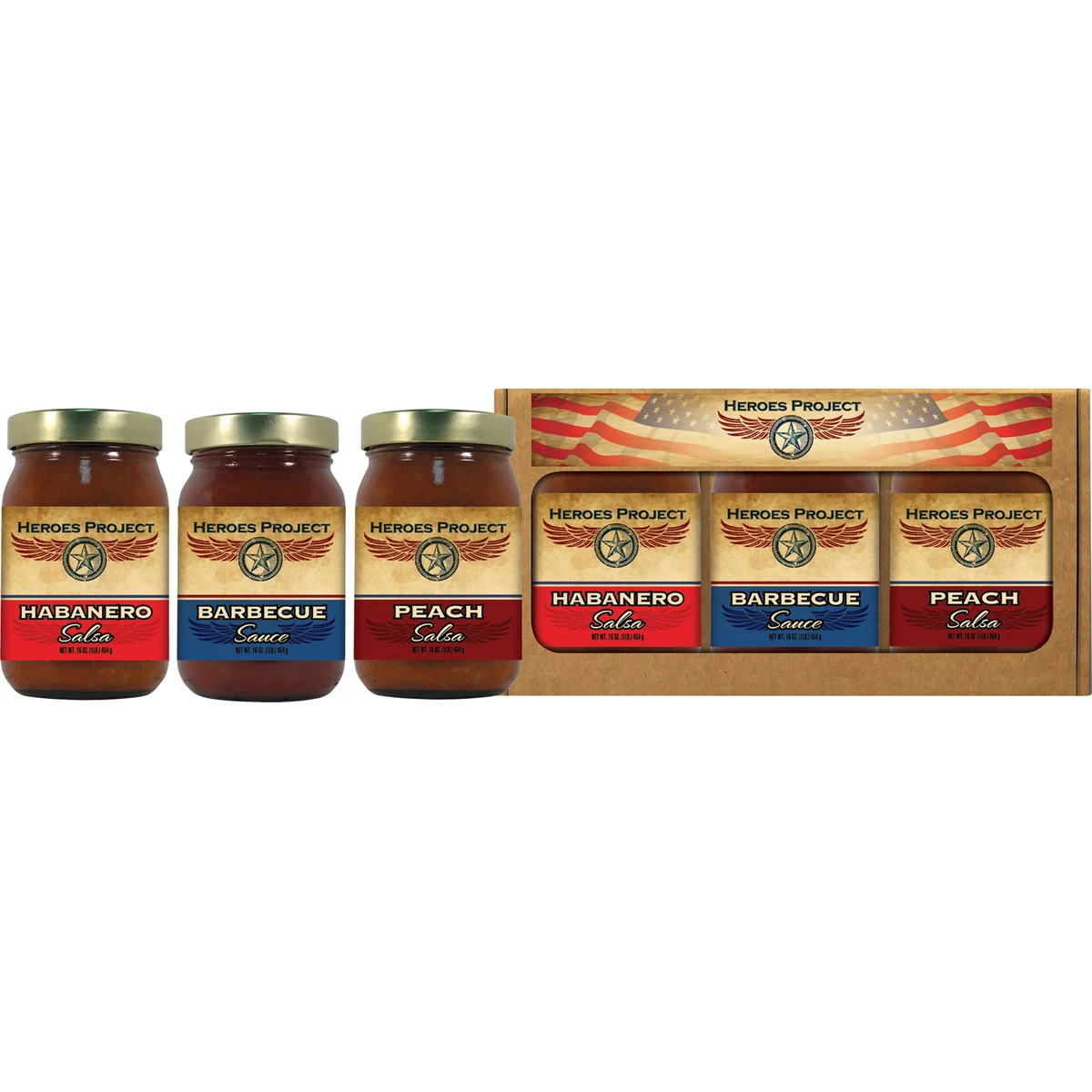 Three Pint Pack (Three Salsas or Sauces 16oz) 1