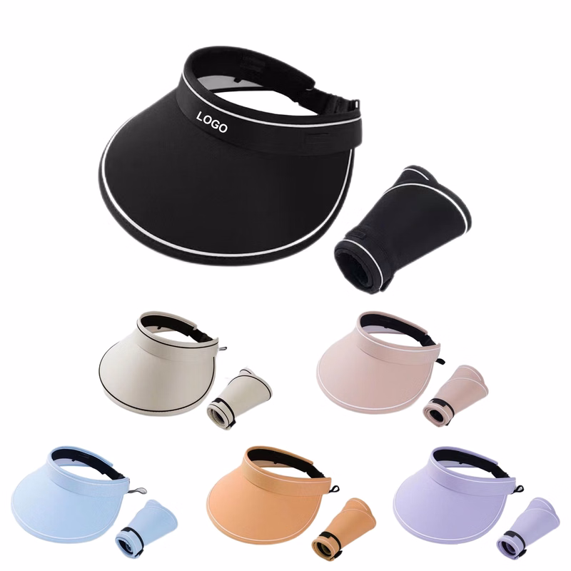 Foldable Wide Brim Sun Visor Hat with UV Protection