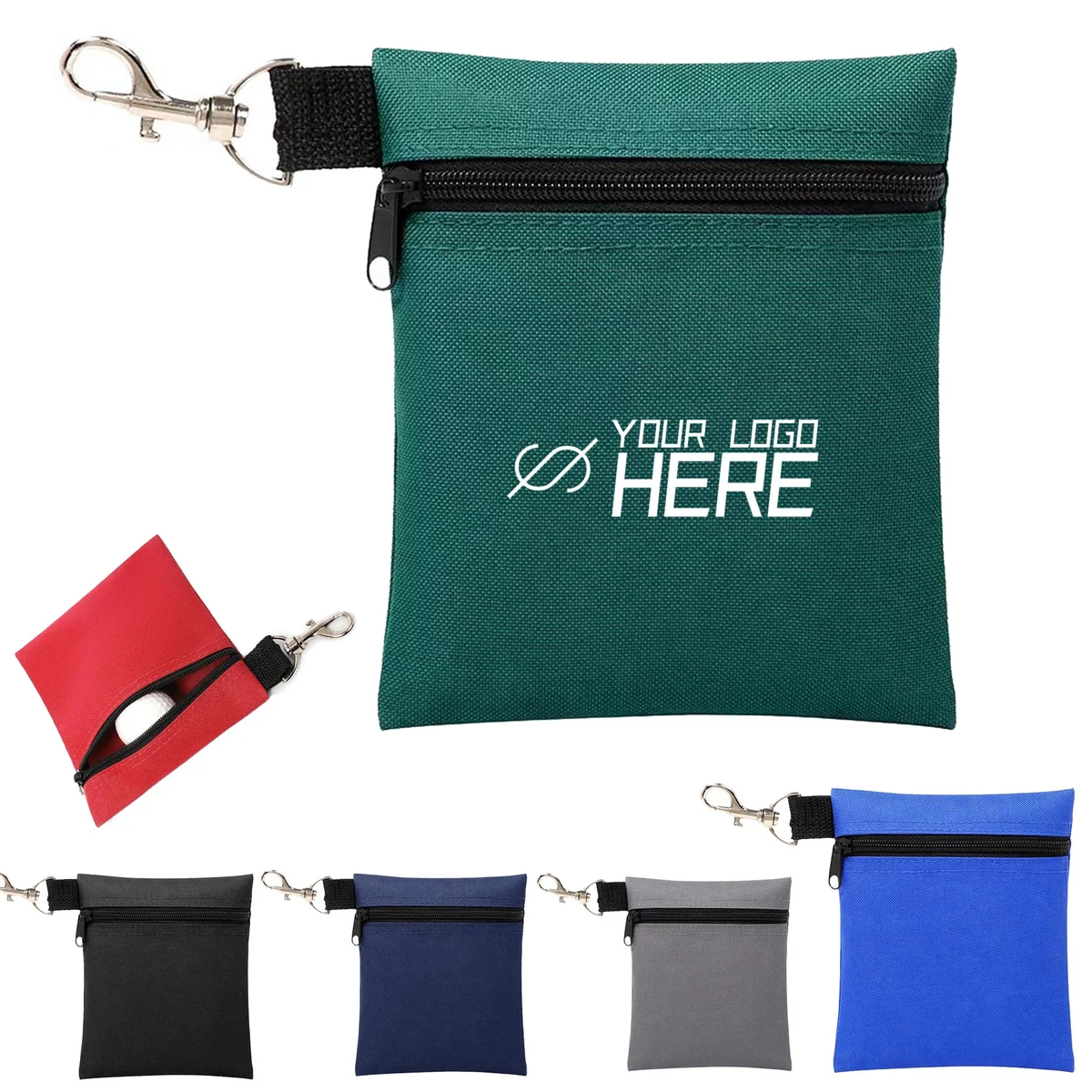 Zipper Pouch With Carabiners 1