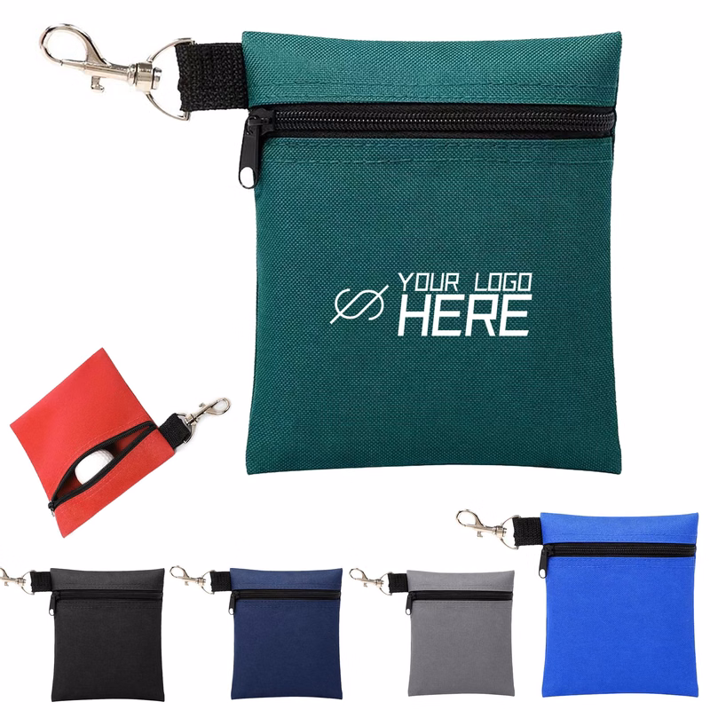 Zipper Pouch With Carabiners