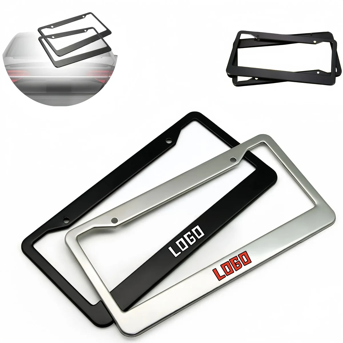 Full Color Aluminum Alloy License Plate Frame 1