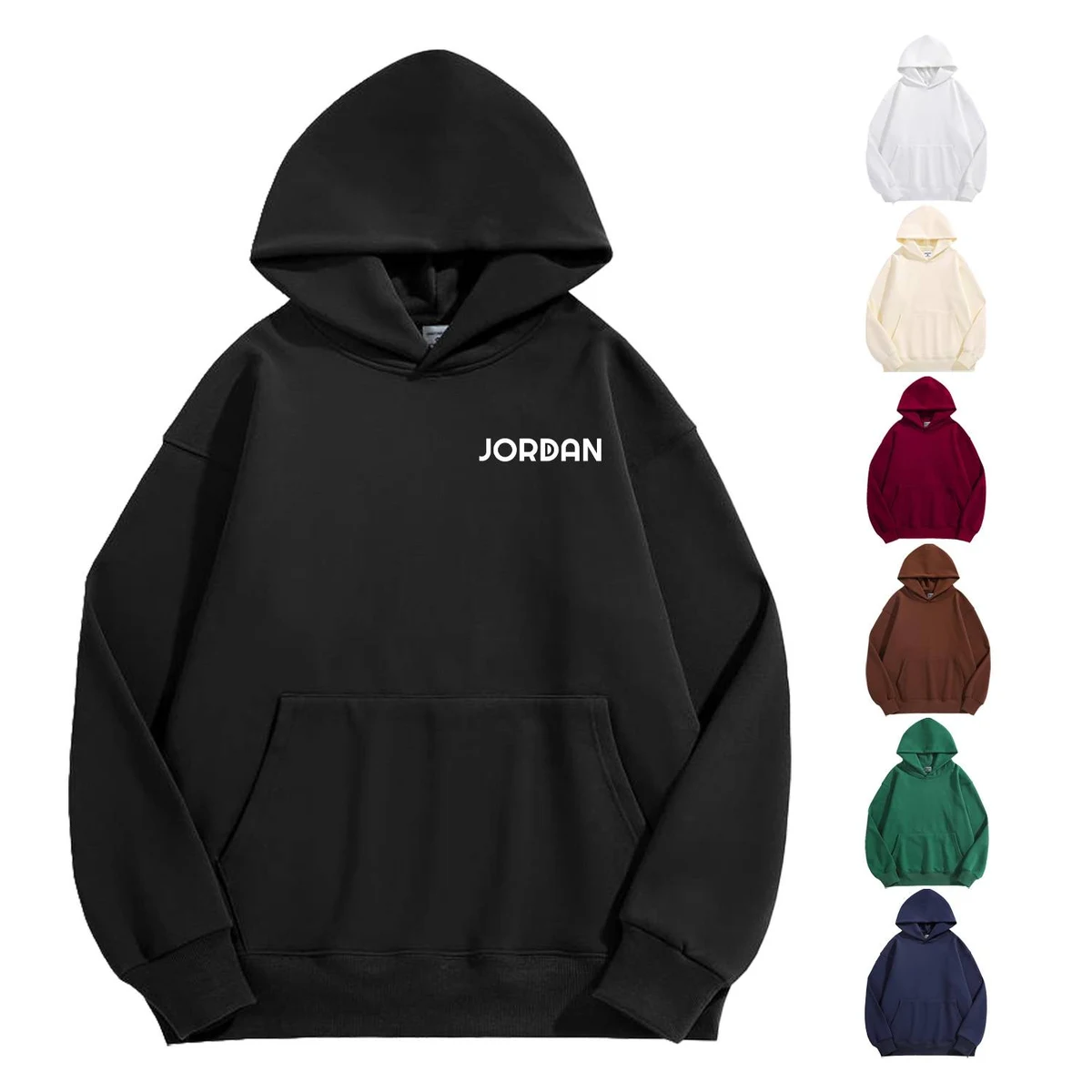 Heavyweight Sherpa Fleece Hoodie, custom hoodie or sweatshirt with logo imprint 1