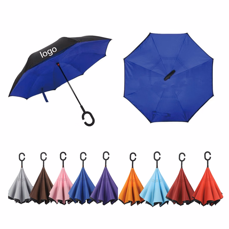 Hands-Free Double Layer Inverted Umbrella