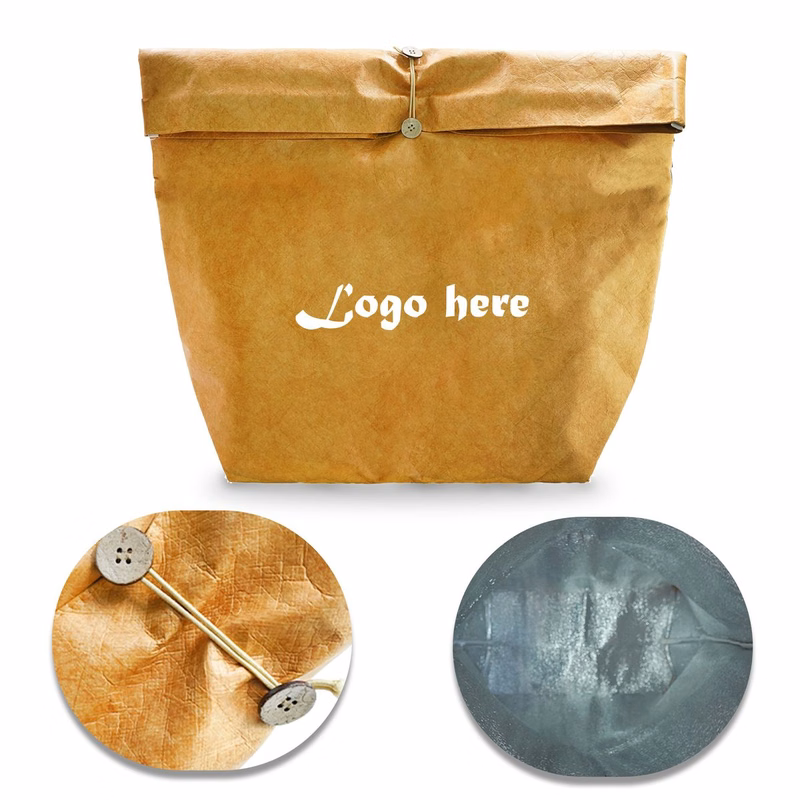 Eco Dupont Paper Waterproof Insulated Bento Lunch Bag.