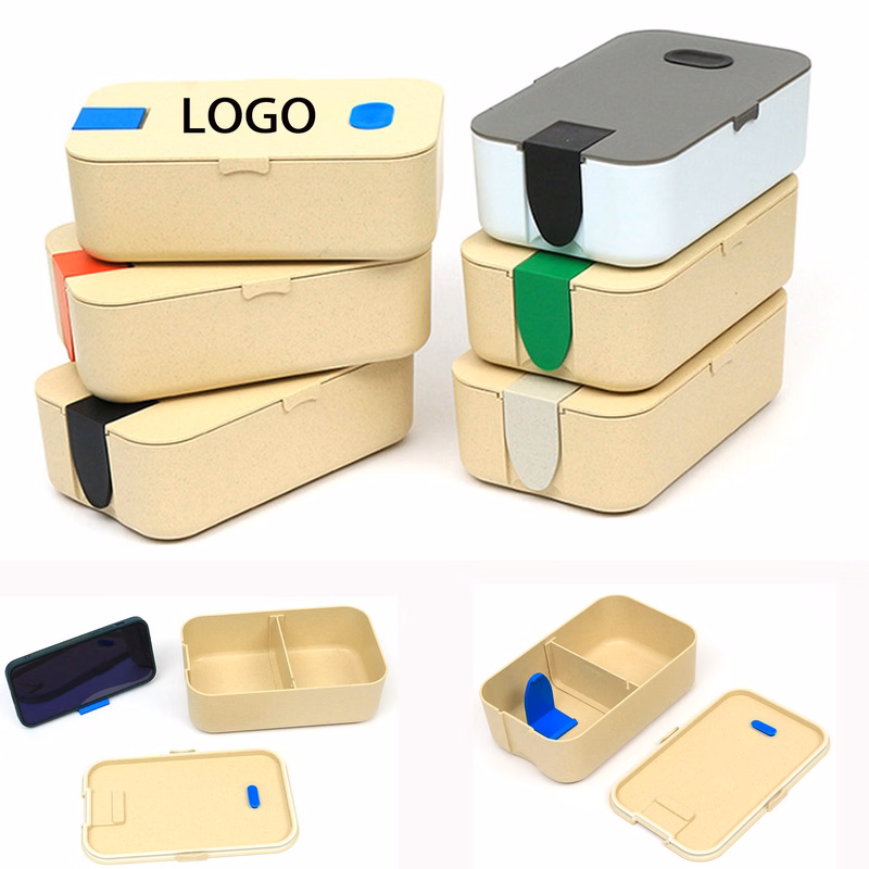 Lunch Box with Mobile Phone Holder