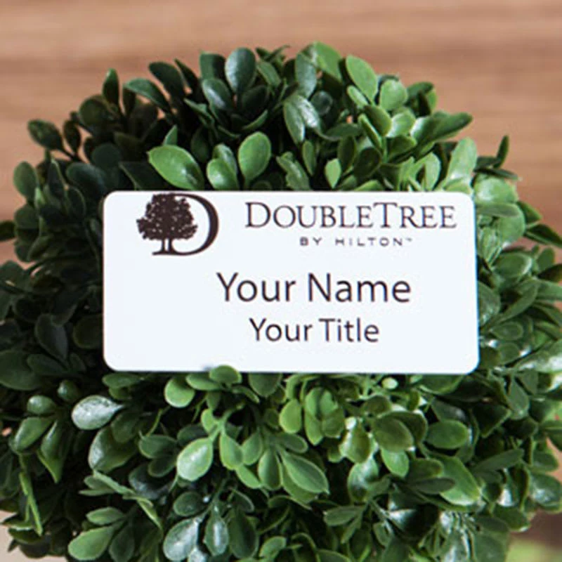 Custom Printed 1.5" X 3" Rectangle Name Badges 1