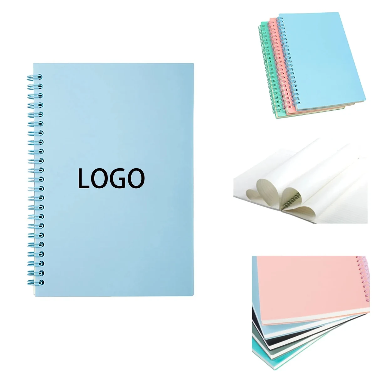 A5 Thick Plastic Hardcover Spiral Notebook 1