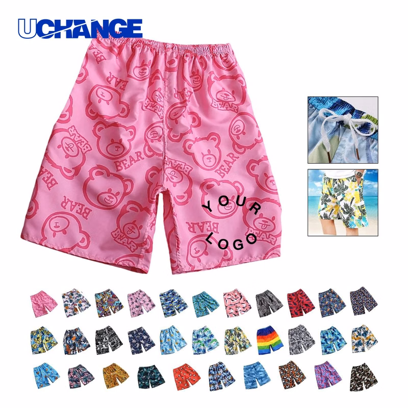 Durable Polyester Beach Shorts with Moisture Control for Outdoor Use