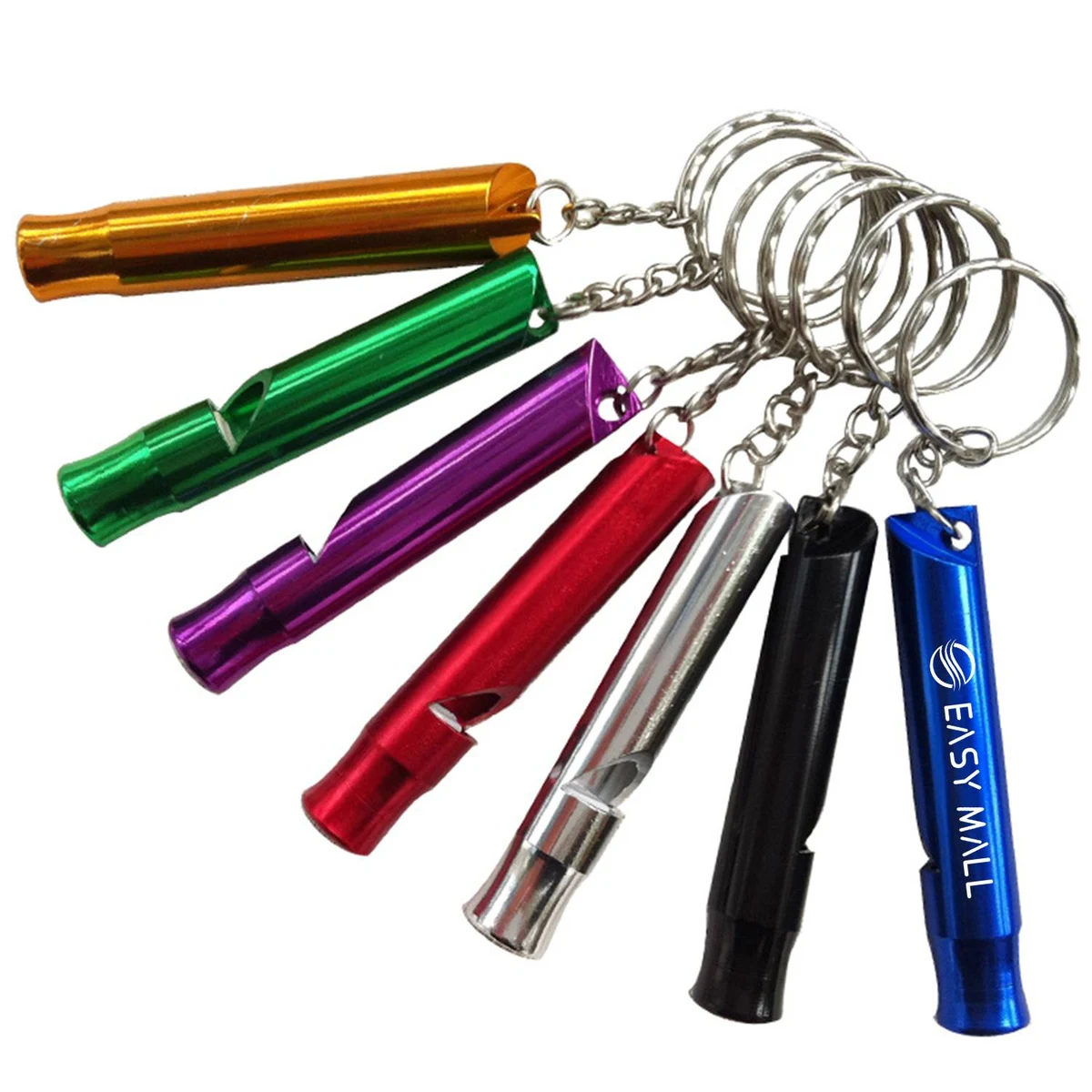 Aluminum Alloy Mini Whistle Keychain 1