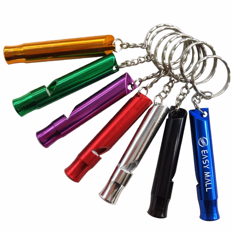 Aluminum Alloy Mini Whistle Keychain