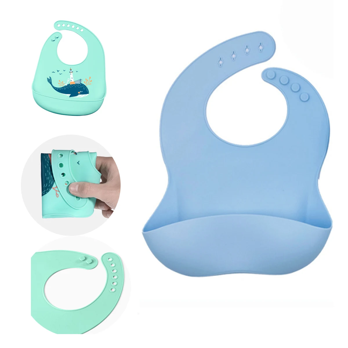 Silicone Baby Bibs 1