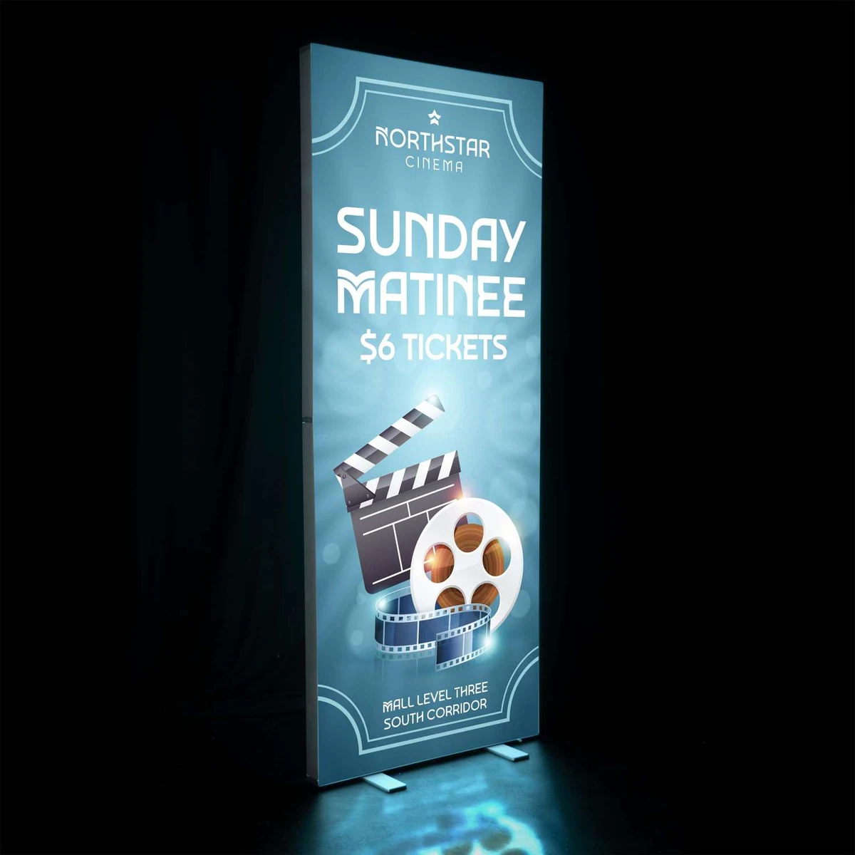3' x 8' Deluxe SEG Glo Floor Display Kit 1