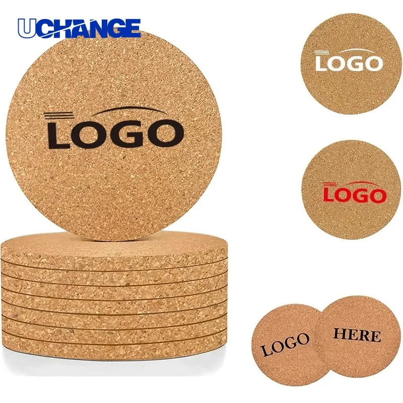 Circular Cork Coaster Mat 1