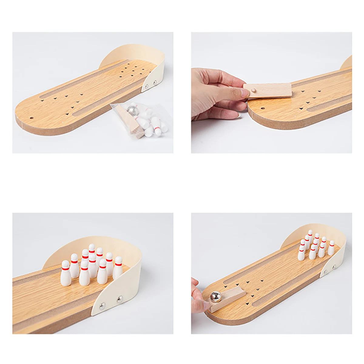 Desktop Wooden Mini Bowling 1