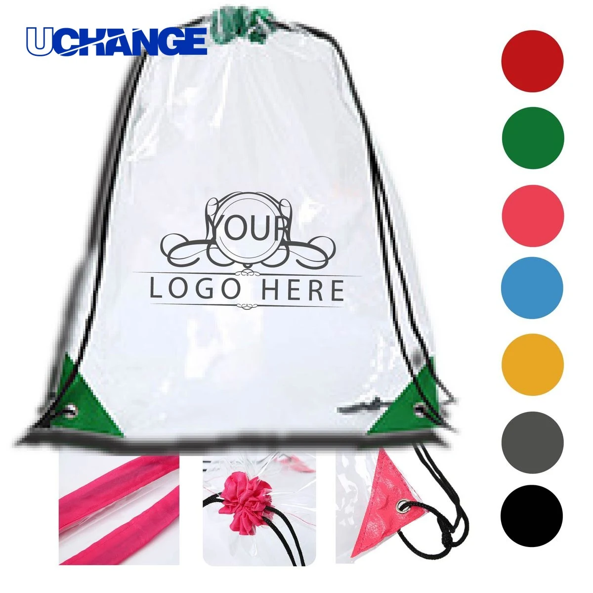 Clear Drawstring Bag 1