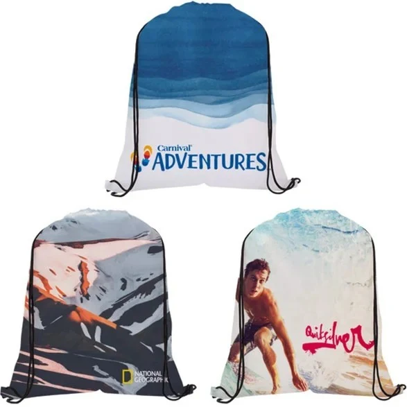 Full Color Dye Sublimated Drawstring Backpack 1