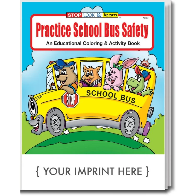 COLORING BOOK - Practice School Bus Safety Coloring & Activity Book 1