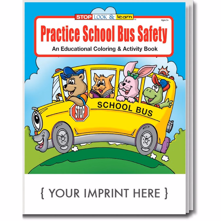 COLORING BOOK - Practice School Bus Safety Coloring & Activity Book