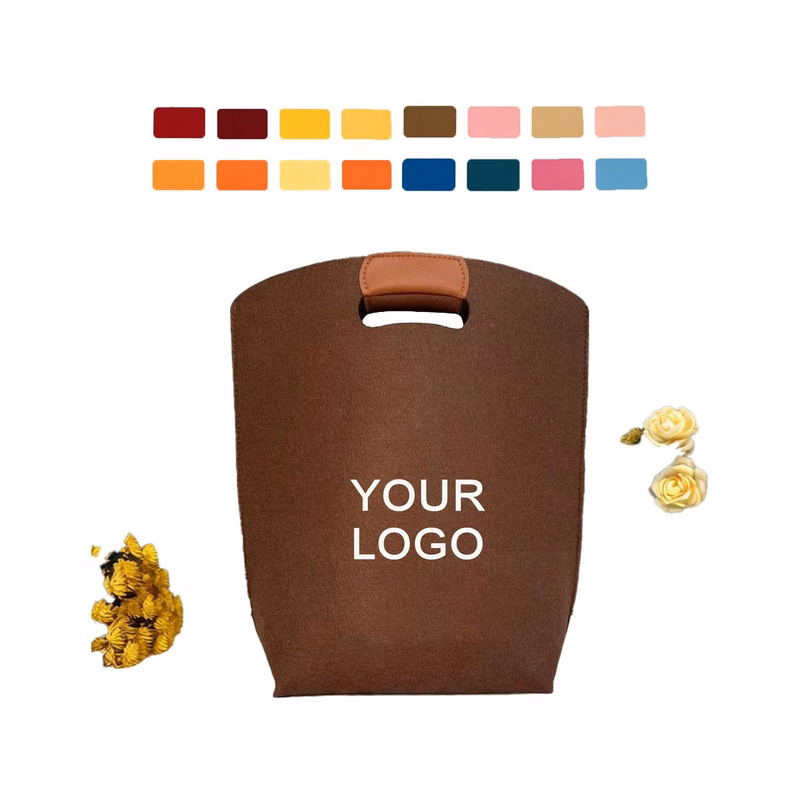 Versatile Lightweight Ladies Felt Shopping Tote Bag