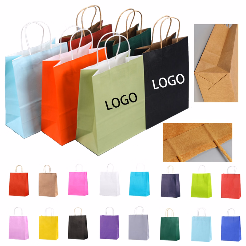 Customizable Kraft Shopping Bags