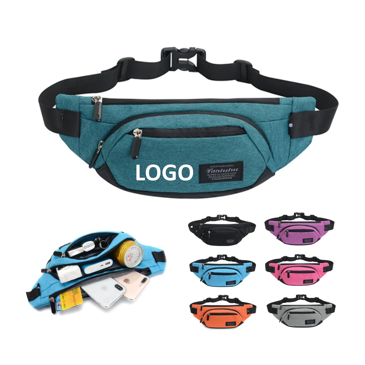 Men's Running Belt Leisure Shoulder Waist Bag 1
