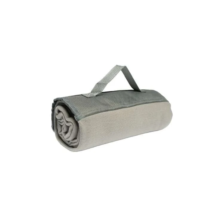 47"x53" Roll Up Fleece Blanket - Gray 1