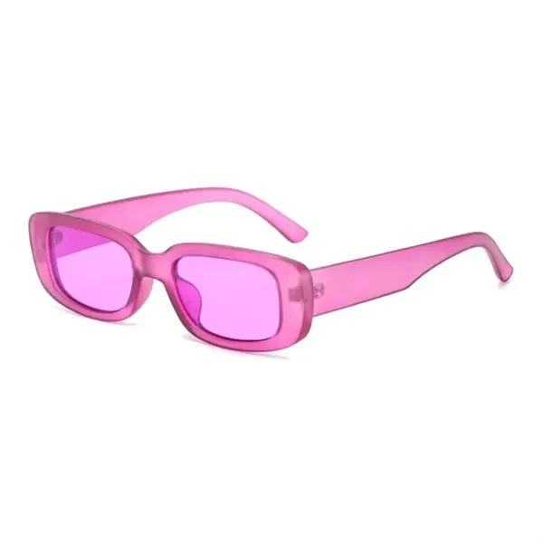 Custom Vintage Square Frame Plastic Sunglasses with Resin Lenses — Fashion Eyewear Promo 1