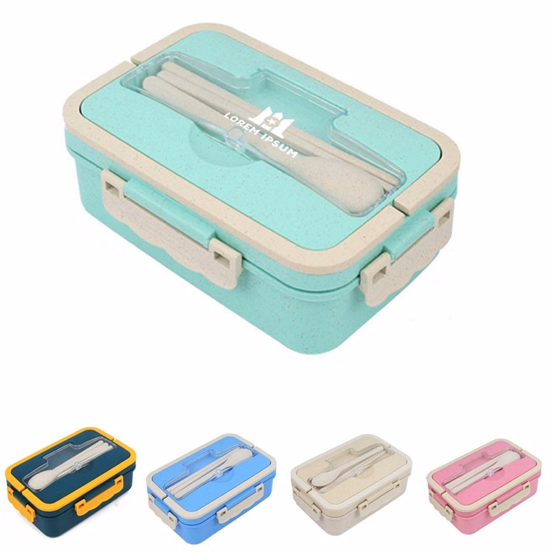 Wheat Straw Bento Box with Compartments