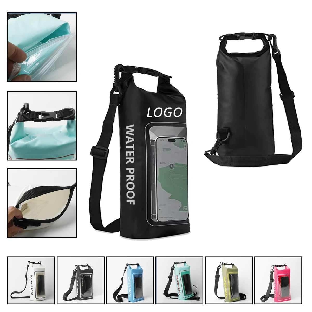 2L Clear Phone Pouch Waterproof Dry Bag 1
