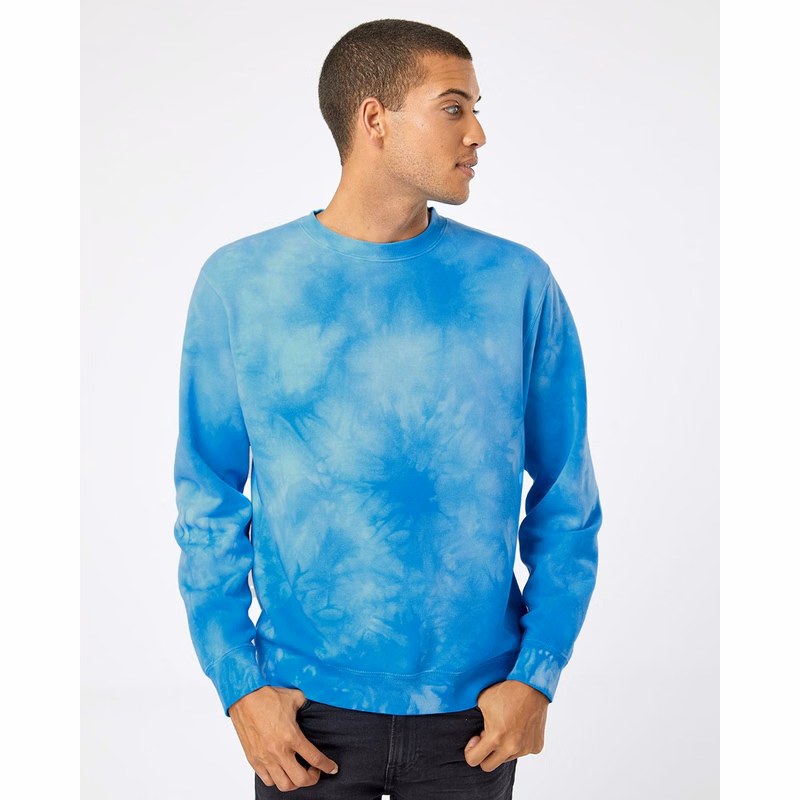 Unisex Midweight Tie-Dyed Crewneck Sweatshirt - PRM3500TD