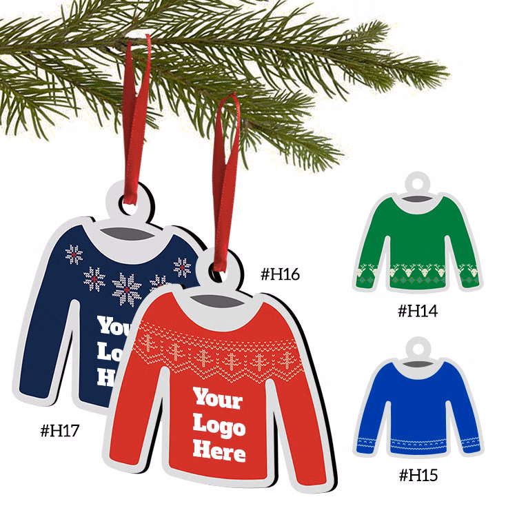 3" Full Color Christmas Ornament - Ugly Sweater