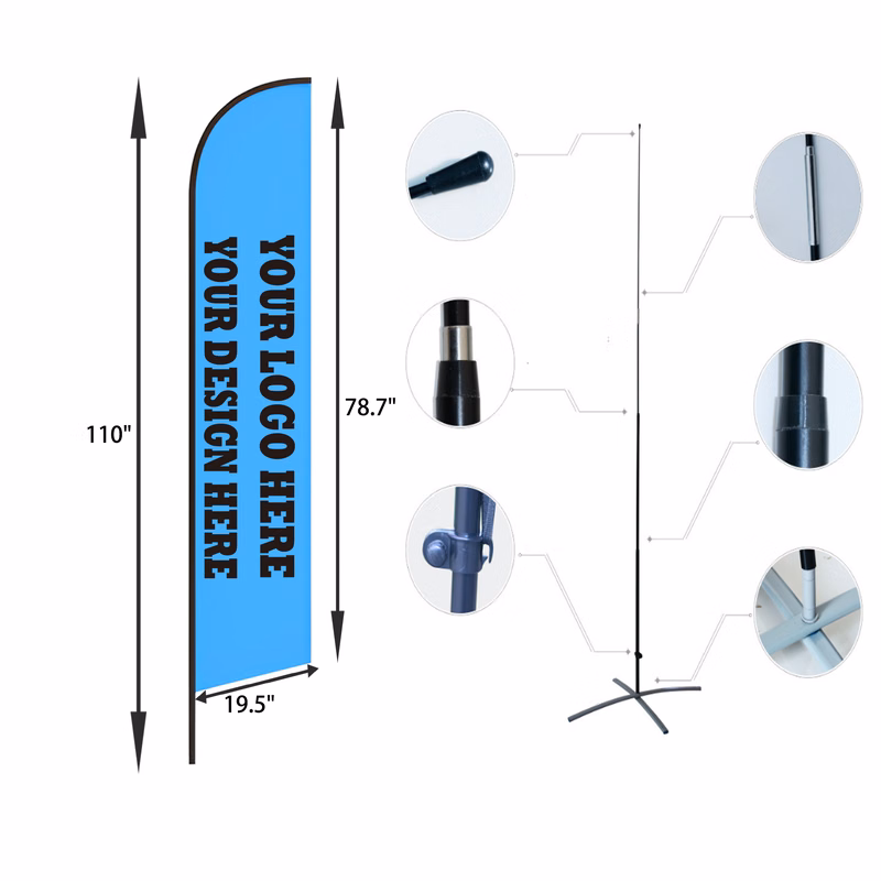 Durable 9 FT Feather Flag