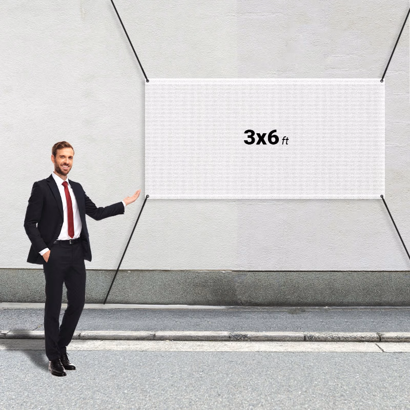Custom 3' X 6' Mesh Banners