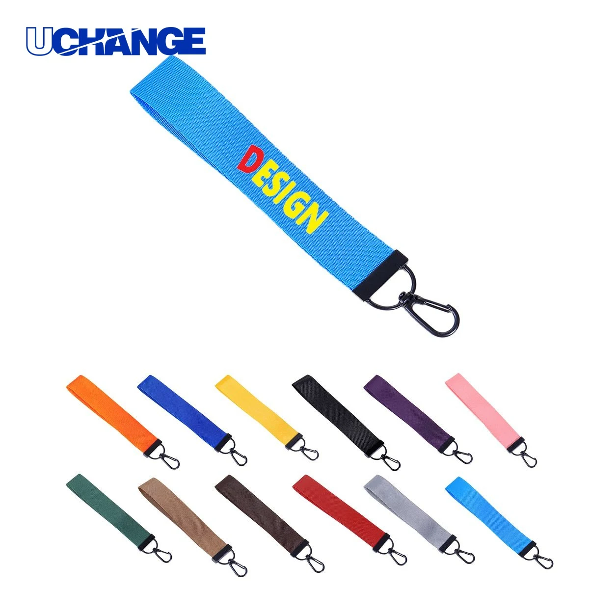 Ribbon Lanyard Keychain 1