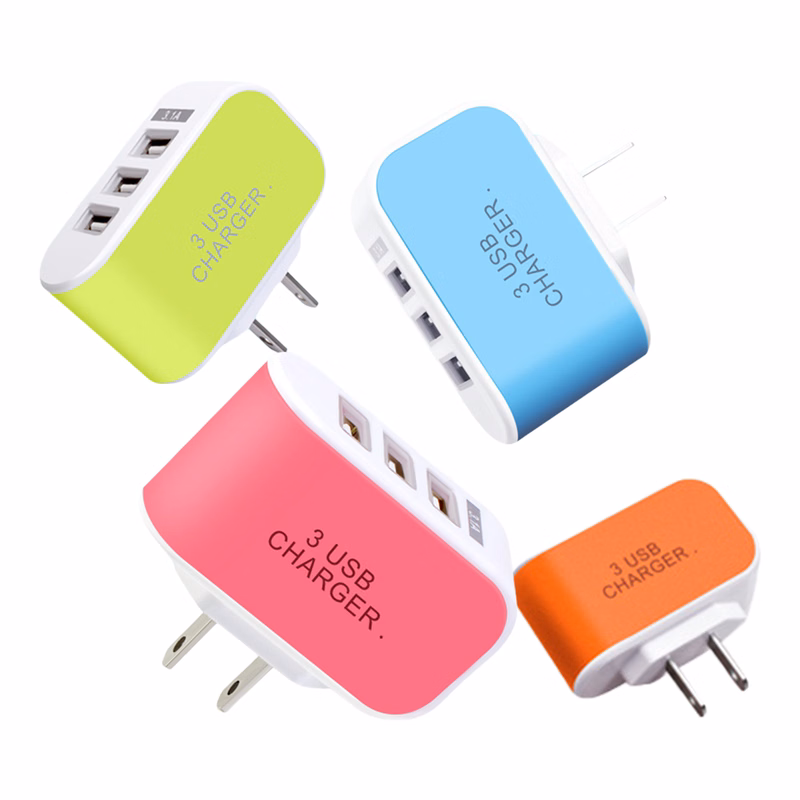 Lightweight Usb 3-Port Portable Charger