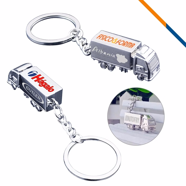 Custom Metal Lorcan Truck Keychain with Bold Design — Trucker Brand Giveaway