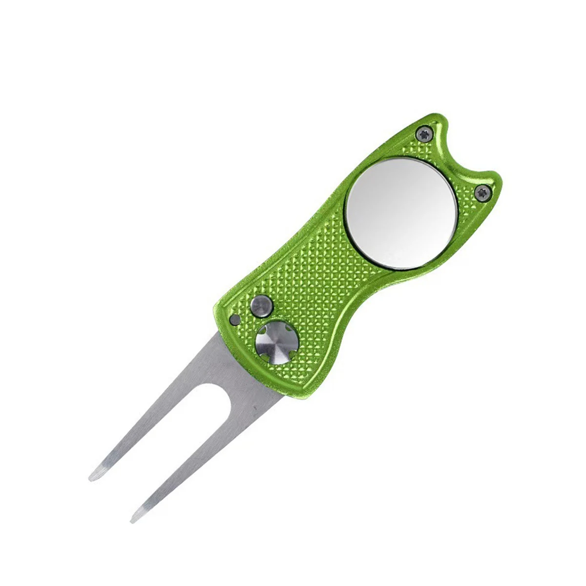 Metal Foldable Golf Divot Tool Magnetic Marker 1