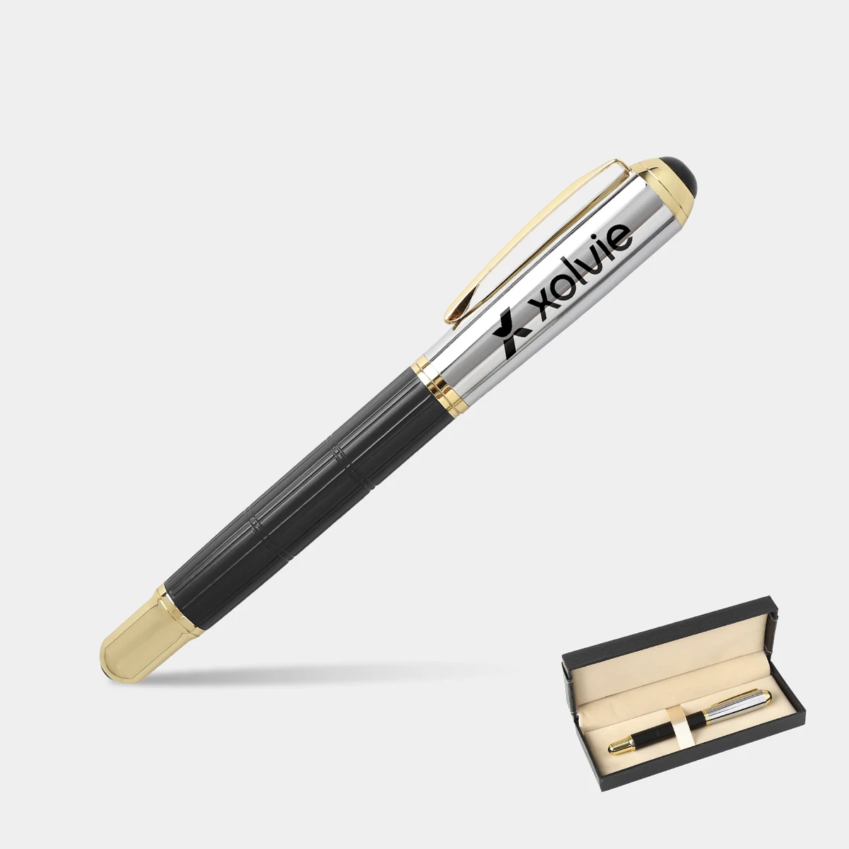 TiTUS® Luxury Silver Color Rollerball Pen Gift Box 1