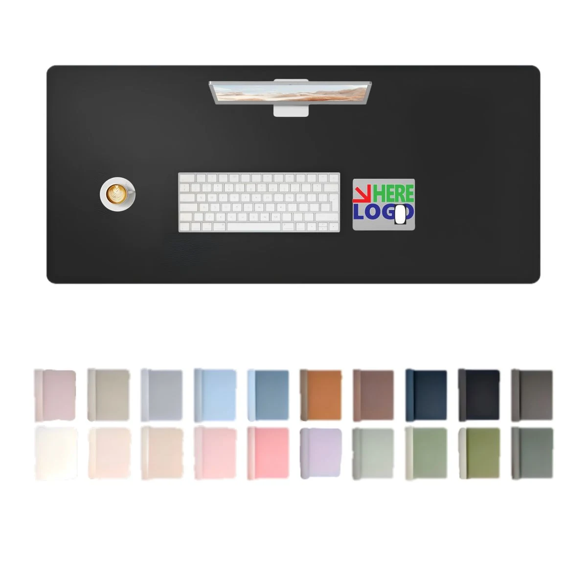 Personalized Rubber Office Desktop Mat 1