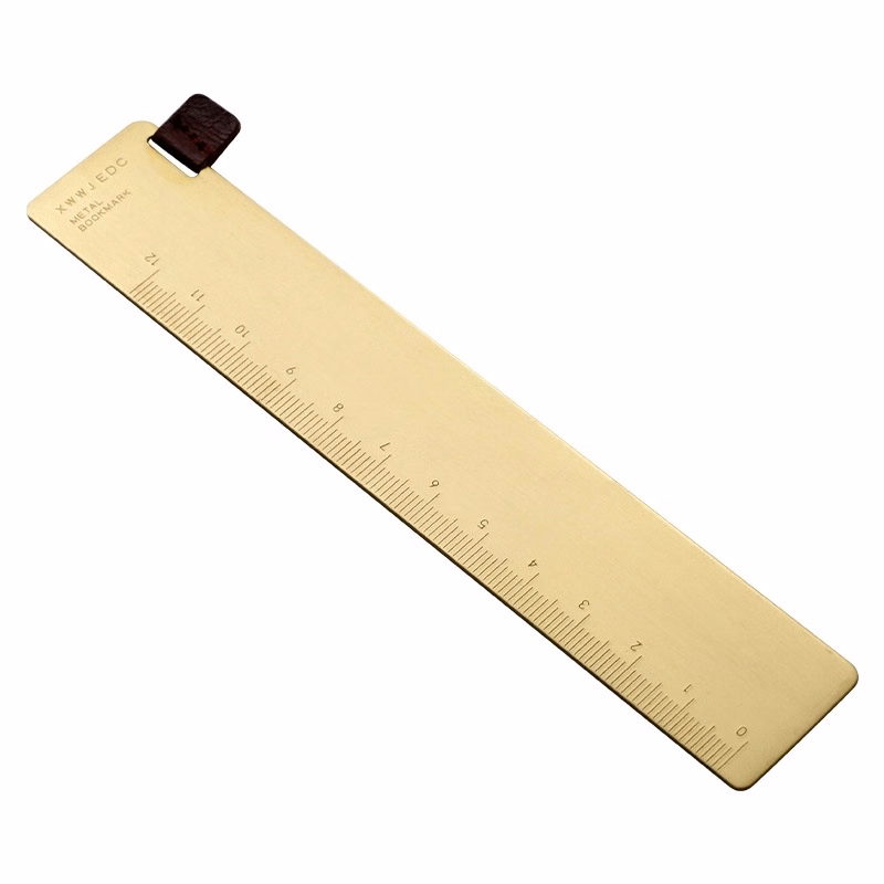 5 inches copper ruler, solid ruler bookmark