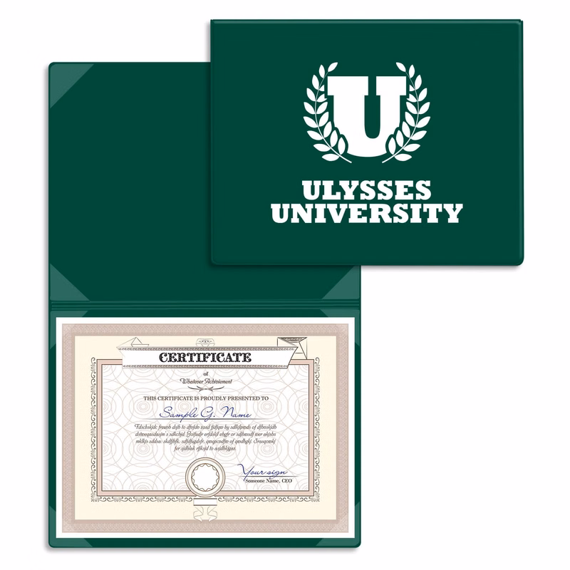 Certificate/Diploma Holder - 8 Corners
