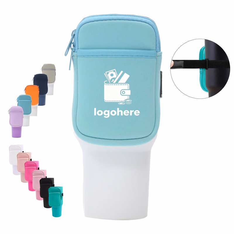 Custom Logo Neoprene Sleeve with Front Pocket