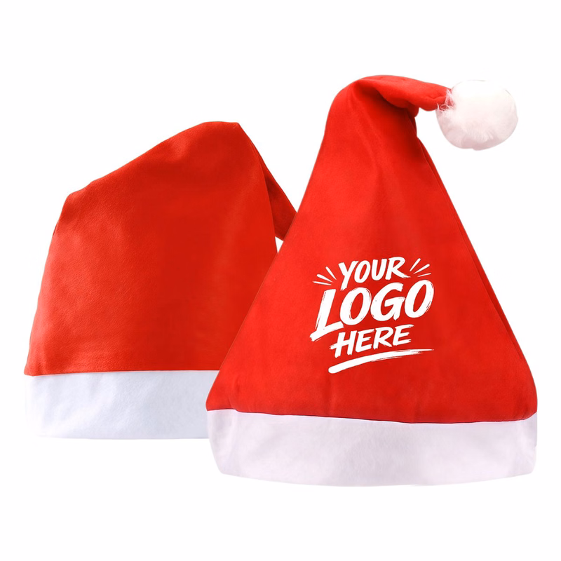 Nonwoven Santa Hat Christmas Costume Cap For Holiday Party E