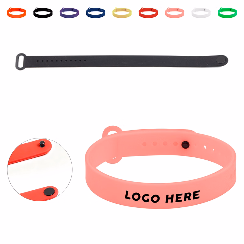 Snap Closure Silicone Wrist Strap