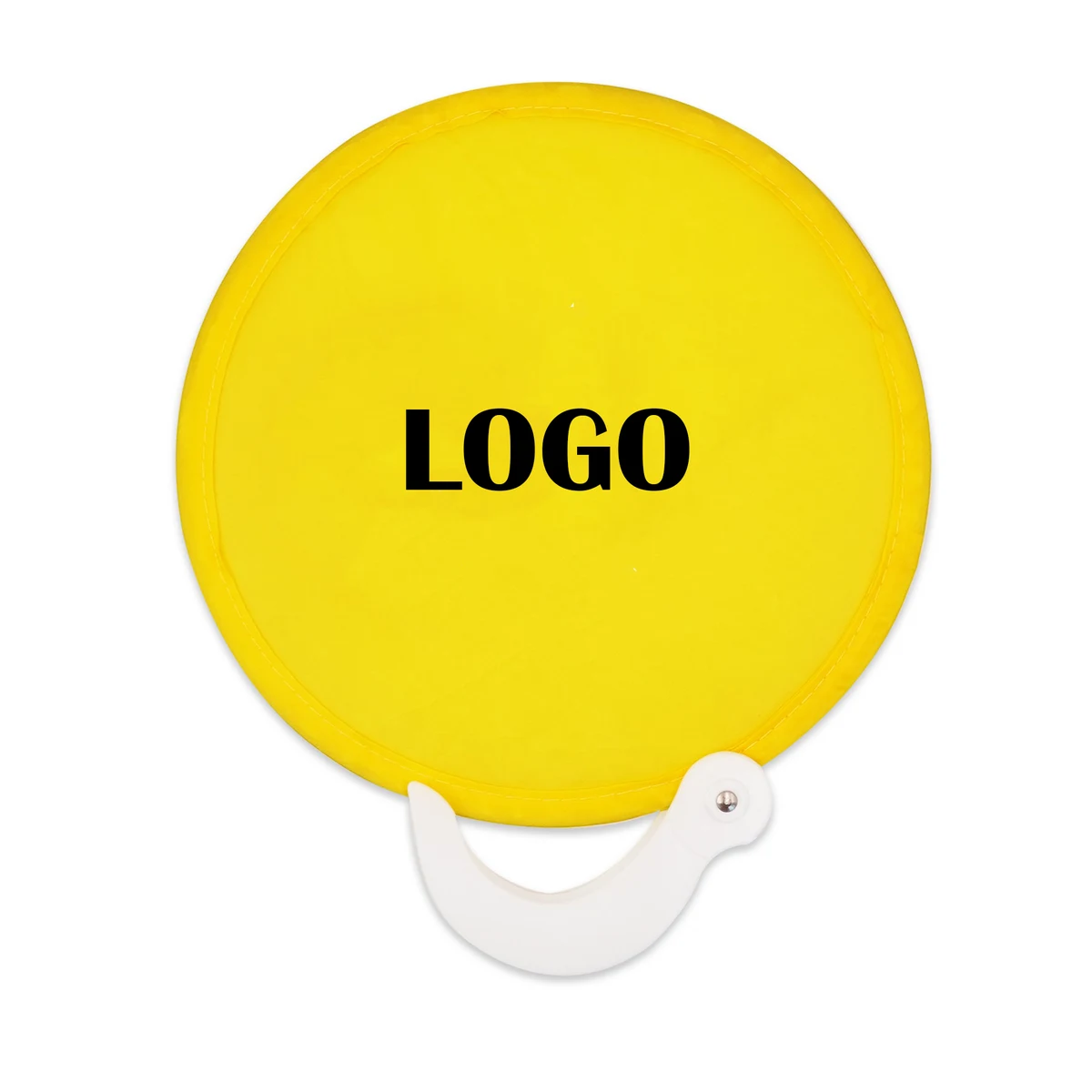 Portable Round Folding Fan With Handle 1