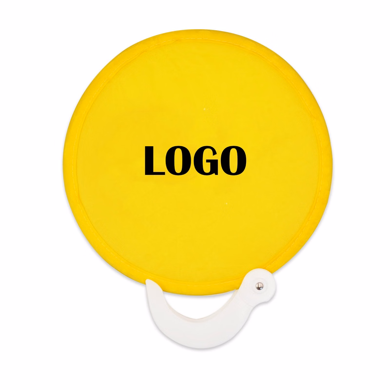Portable Round Folding Fan With Handle