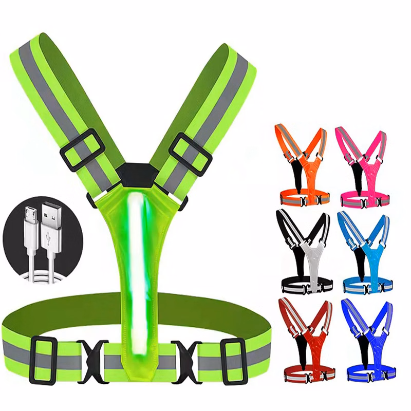 LED Reflective Running Safety Vest